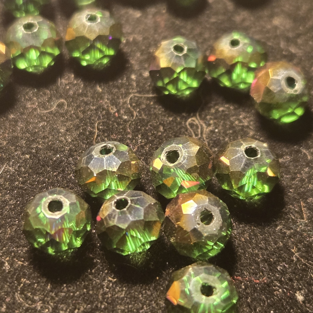 Emerald Green Austrian Crystal Beads
